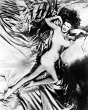 RITA HAYWORTH SEXY POSE ON BED LEGGY PRINTS AND POSTERS 18063