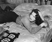 AVA GARDNER ON BED HAND IN HAIR PRINTS AND POSTERS 178263
