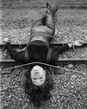 DIANA RIGG TIED TO TRAIN TRACK THE AVENGERS PRINTS AND POSTERS 172942