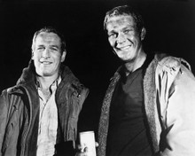 STEVE MCQUEEN & PAUL NEWMAN TOWERING INFERNO RARE SHOT PRINTS AND POSTERS 171674