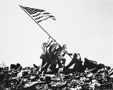 SANDS OF IWO JIMA RAISING AMERICAN FLAG CLASSIC PRINTS AND POSTERS 169967