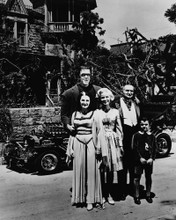 THE MUNSTERS OUTSIDE HAUNTED MANSION OLD CAR PRINTS AND POSTERS 188259