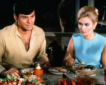 ALEXANDRA BASTEDO STUART DAMON THE CHAMPIONS SEATED AT DINNER TABLE PRINTS AND POSTERS 287985