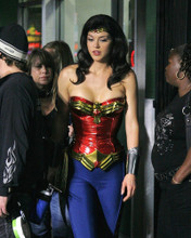 ADRIANNE PALICKI BUSTY SEXY WONDER WOMAN COSTUME ON SET PRINTS AND POSTERS 285961