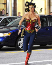 ADRIANNE PALICKI IN ACTION AS WONDER WOMAN RUNNING PRINTS AND POSTERS 286038