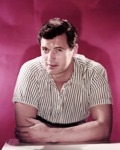ROCK HUDSON HUNKY STUDIO PORTRAIT 1950'S RED BACKDROP PRINTS AND POSTERS 290475