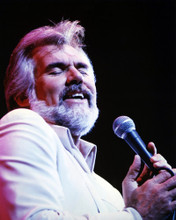 KENNY ROGERS CONCERT HOLDING MICROPHONE WHITE SUIT PRINTS AND POSTERS 290522