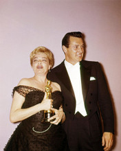 ROCK HUDSON IN TUXEDO WITH SIMONE SIGNORET HOLDING ACADEMY AWARD PRINTS AND POSTERS 290828
