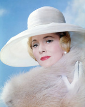 JOAN FONTAINE ELEGANT WHITE HAT STUNNING STUDIO POSE PRINTS AND POSTERS 290906