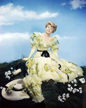 JOAN FONTAINE IN YELLOW DRESS SUMMER HAT STUDIO POSE 1940'S RARE PRINTS AND POSTERS 290912