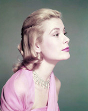 GRACE KELLY BEAUTIFUL COLOR PROFILE PORTRAIT PINK GOWN PRINTS AND POSTERS 291499