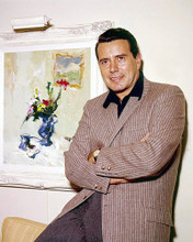 JOHN FORSYTHE IN SUIT POSING BY PAINTING PRINTS AND POSTERS 291508