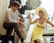 CLAUDIA CARDINALE BUSTY ON FILM SET BEING DIRECTED BY CAMERA PRINTS AND POSTERS 291512