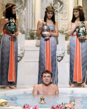 RICHARD BURTON CLEOPATRA BARCHESTED IN BATH WITH SERVANT GIRLS ABOVE PRINTS AND POSTERS 291171