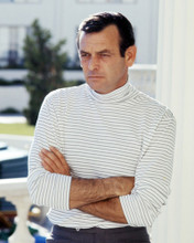 DAVID JANSSEN RARE SHOT IN STRIPED SHIRT CIRCA 1960'S PRINTS AND POSTERS 291190