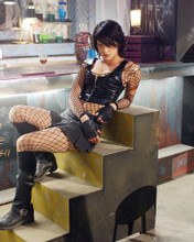 ASIA ARGENTO BLACK EATHER OUTFIT BOOTS SEXY FULL LENGTH IMAGE PRINTS AND POSTERS 291259