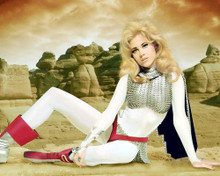 JANE FONDA BARBARELLA STUNNING ON PLANET SURFACE IN WHITE COSTUME PRINTS AND POSTERS 292548