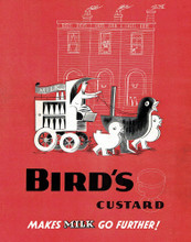 Poster Print of Birds Custard