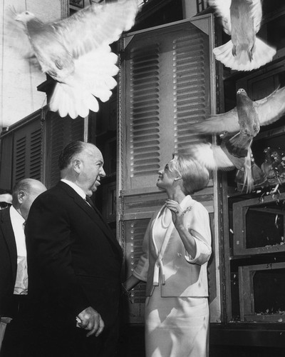 Picture of Alfred Hitchcock in The Birds