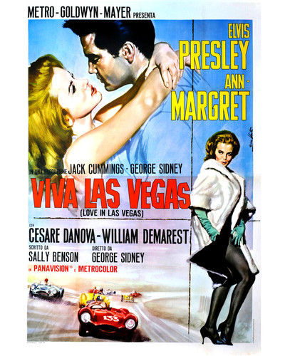 Viva Las Vegas - Vintage Movie Poster | Canvas Wall Art Print | Great Big Canvas | 16x16