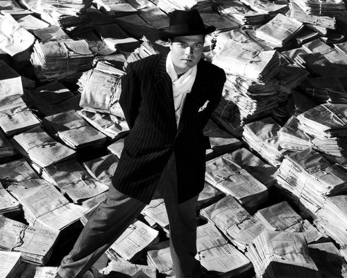 Picture of Orson Welles in Citizen Kane