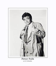 Peter Falk in classic pose as Lt Columbo.