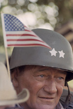John Wayne The Longest Day by American flag