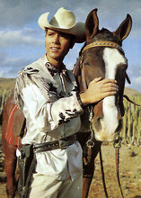 Cliff Richard rare pose in western wear with horse for Wonderful Life 5x7 photo