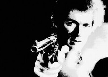 Clint Eastwood as Dirty Harry pointing Magnum gun great iconic image 5x7 photo