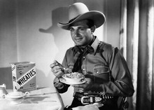 Bob Livingston early western star advertises Wheaties breakfast cereal 5x7 photo