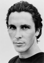 Christian Bale portrait in black t-shirt Metroland 5x7 inch photo