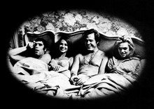 Bob & Carol & Ted & Alice 5x7 publicity phot Gould Wood Culp Cannon in bed