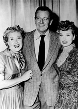 John Wayne poses with Vivian Vance & Lucille Ball 5x7 inch press photo