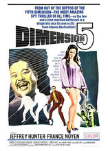 Dimension 5 sci-fi cult movie 1966 Jeffrey Hunter France Nuyen poster art 5x7