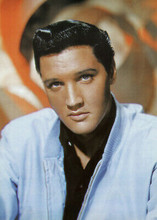 Elvis Presley studio portrait in blue casual jacket 1963 5x7 inch photo