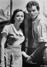 Fanny 1961 Leslie Caron holds hands with Horst Buchholz 5x7 inch photo