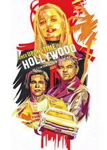 Once Upon A Time in Hollywood 5x7 inch poster art Margot Robbie Pitt & DiCaprio