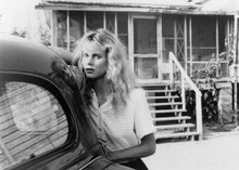 Lori Singer leans against 1930's car 1987 Summer Heat movie 5x7 inch photo