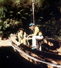 The African Queen Humphrey Bogart Katharine Hepburn onboard boat 5x7 photograph