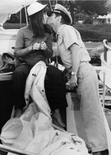 The Boatniks 1970 Stefanie Powers kisses Robert Morse on boat 5x7 inch photo