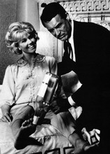 That Touch of Mink Doris Day with bottle on toe Cary Grant 5x7 inch photograph