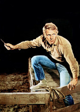 Steve McQueen as Nevada Smith in knife fight scene 5x7 inch publicity photo