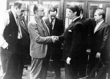 The Godfather Marlon Brando shakes hands with Al Lettieri 5x7 inch photo