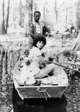 Swamp Thing 1982 Adrienne Barbeau Reggie Batts on boat in swamp 5x7 photo