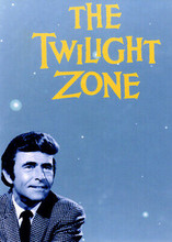 The Twilight Zone 5x7 inch real photo Rod Serling beneath Twilight Zone logo