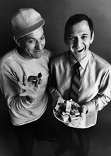 The Odd Couple TV series 1970 Tony Randall with sanwiches Jack Klugman 5x7 photo