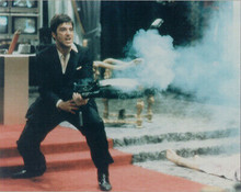 Al Pacino in Scarface "say hello to my little friend" scene 8x10 photo