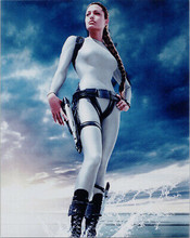 Angelina Jolie statuesque pose as Lara Croft Tomb Raider 8x10 photo 2003
