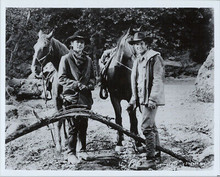 Alias Smith and Jones TV western Pete Duel Ben Murphy with horses 8x10 photo