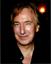 Alan Rickman candid 8x10 inch press photo inblack shirt and jacket